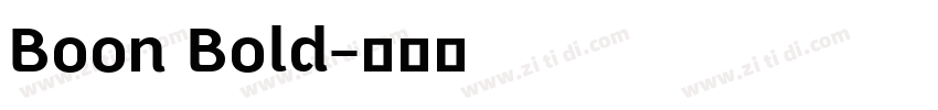 Boon Bold字体转换